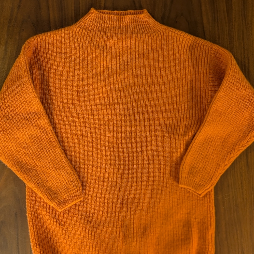 Vintage Wool Orange Sweater